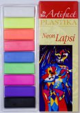 Набор пластики "LAPSI NEON" - 9 флуоресцентных цветов, Artifact