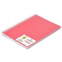 Блокнот Notes Canson А-5, 50 листов, 120 гр/м, розовая пластиковая обложка, спираль, Canson