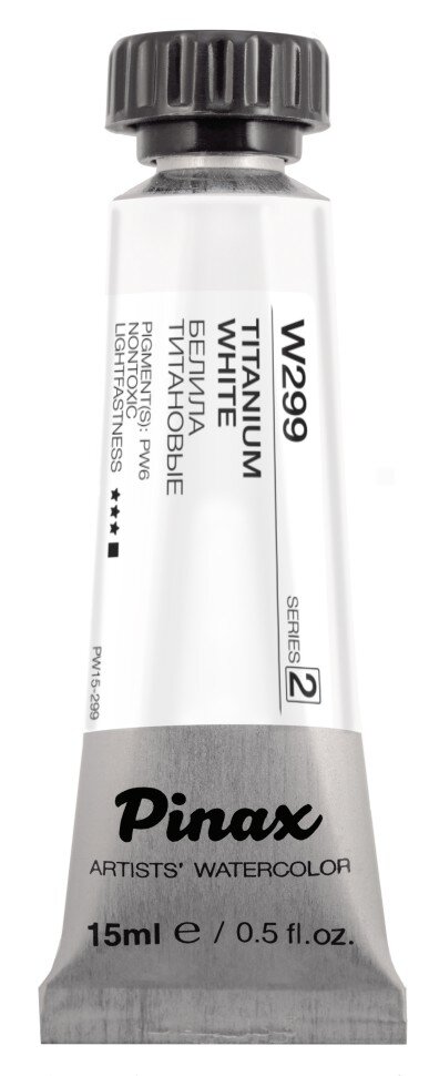 Акварель Белила Титановые № 299 Pinax Artist's в тубе 15 мл