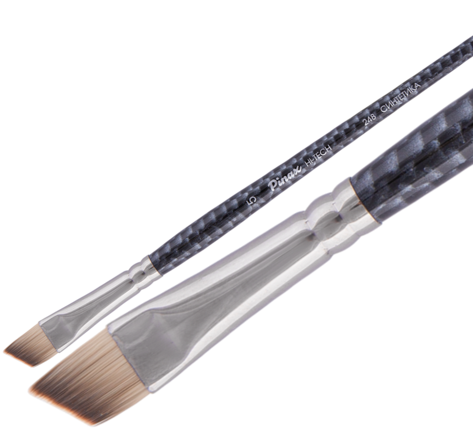 Кисть Синтетика овальная № 5, Hi-Tech, короткая ручка, артикул 248205