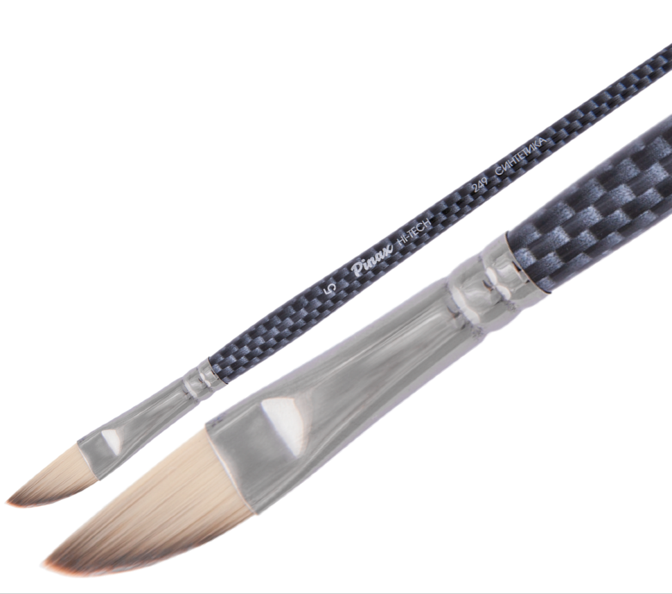 Кисть Синтетика овальная № 5, Hi-Tech, короткая ручка, артикул 249005