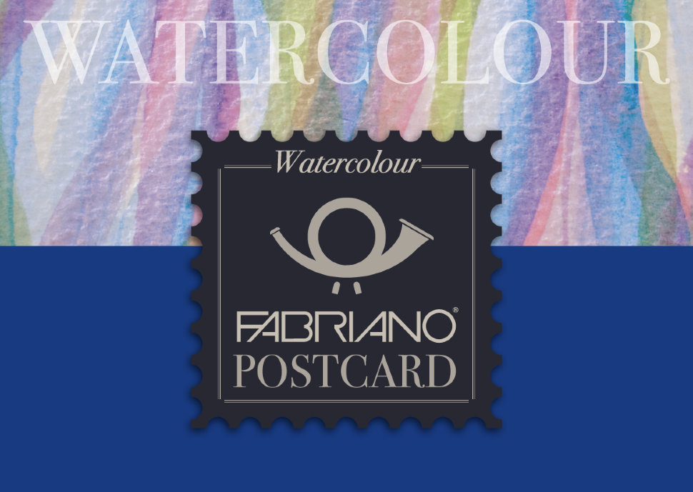 Блокнот для акварели "Post-Card Blocchi" Studio-средняя, 10,5х14,8см., 20лист, 300гр/м2, 25%хлопка, склейка по 1-ой стороне (opt) (opt)
