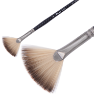 Кисть Синтетика веерная № 4, Hi-Tech, короткая ручка, артикул 243004