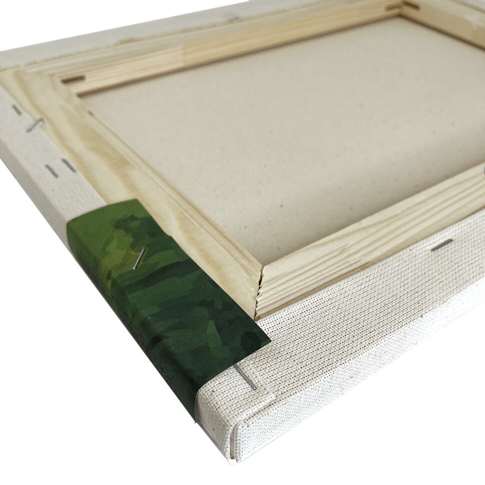 Холст на подрамнике 30х40 см, негрунтованный хлопок Художник, мелкозернистый